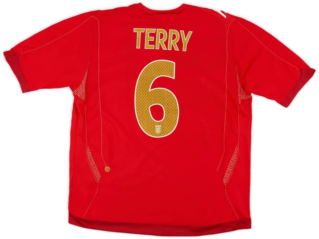 2006-08 England Away Shirt Terry #6 - 7/10 - (XL)
