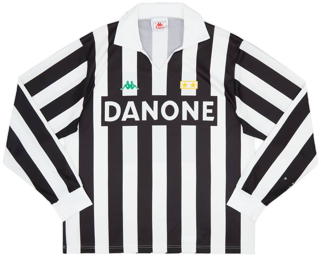 1992-94 Juventus Basic Home L/S Shirt - 7/10 - (L)