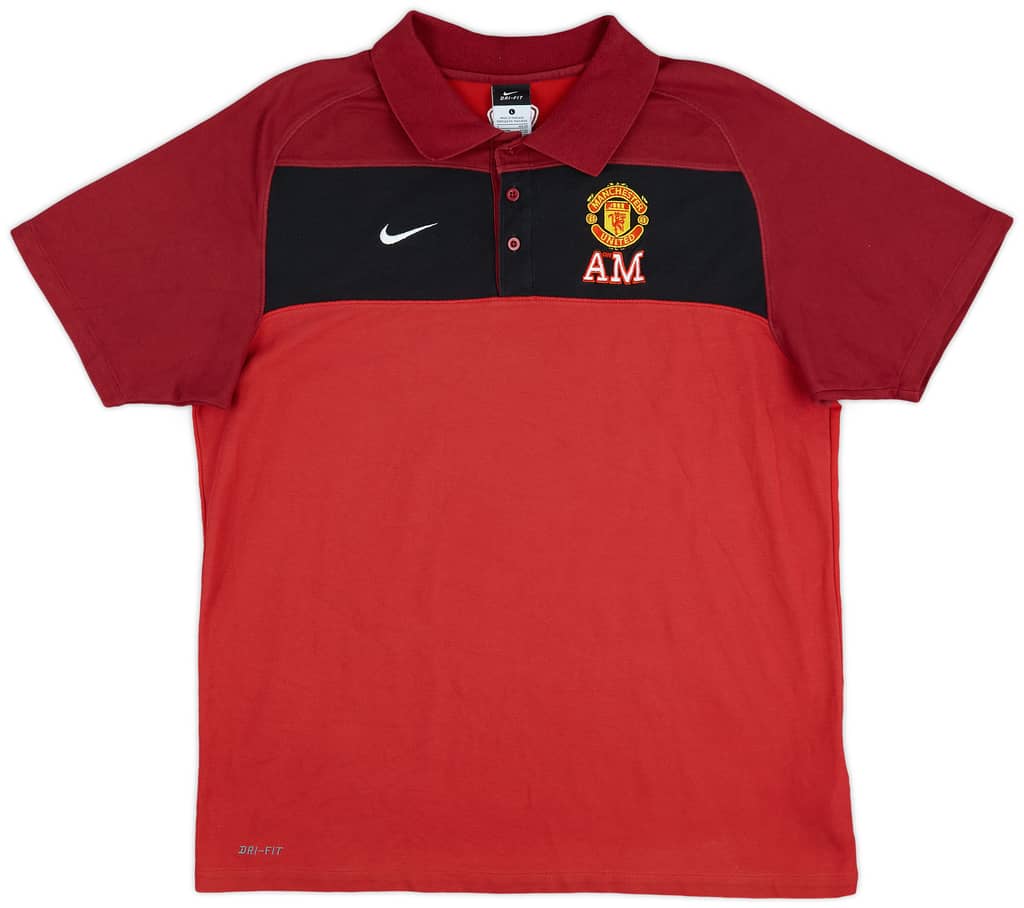 2010-11 Manchester United Nike Polo Shirt - 8/10 - (L)
