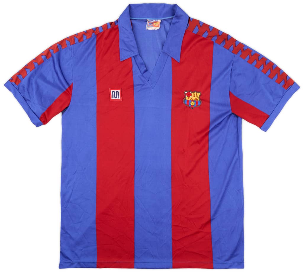 1984-89 Barcelona Home Shirt - 8/10 - (XL)