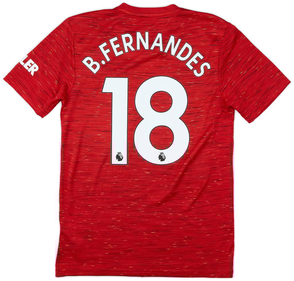 2020-21 Manchester United Home Shirt B.Fernandes #18 - 9/10 - (S)
