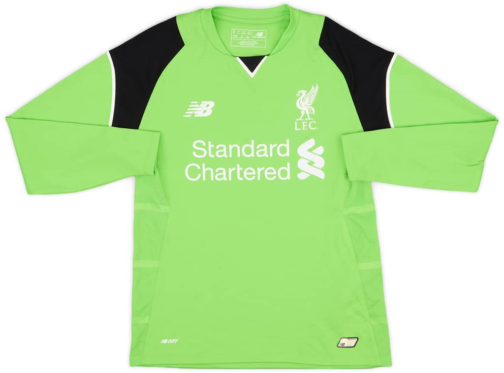 2016-17 Liverpool GK Shirt - 6/10 - (M.Boys)