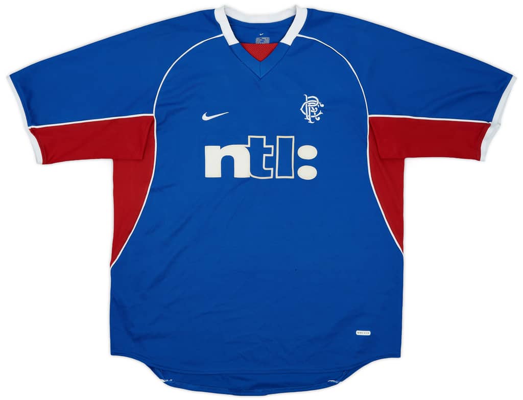 2001-02 Rangers Home Shirt - 8/10 - (L)