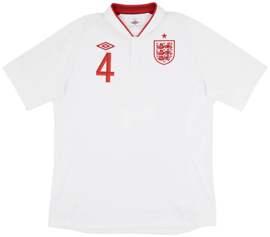 2012-13 England Home Shirt Gerrard #4 - 6/10 - (L)