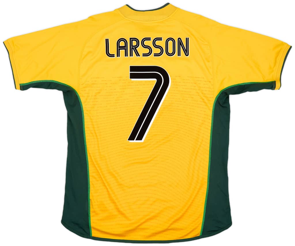2002-03 Celtic Away Shirt Larsson #7 - 6/10 - (L)