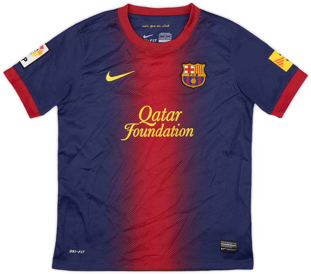 2012-13 Barcelona Home Shirt - 8/10 - (M.Boys)