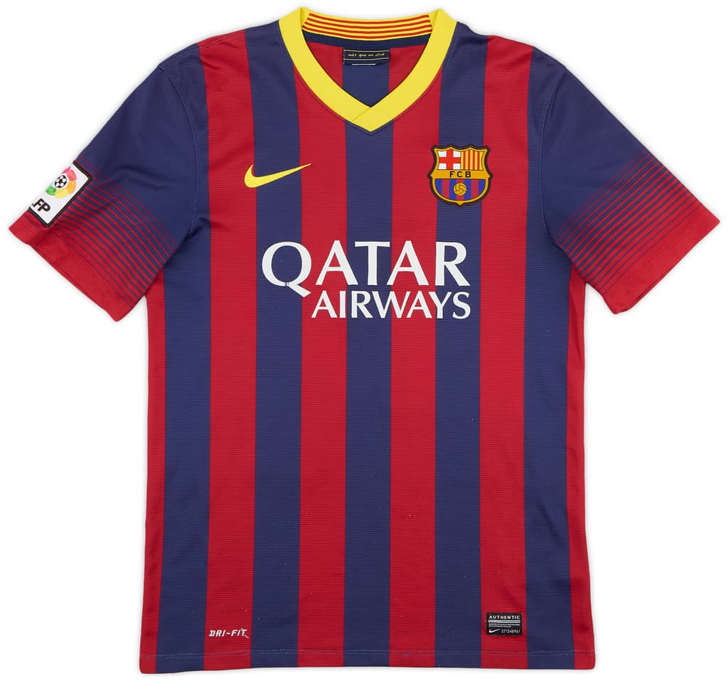 2013-14 Barcelona Home Shirt Messi #10 - 5/10 - (S)
