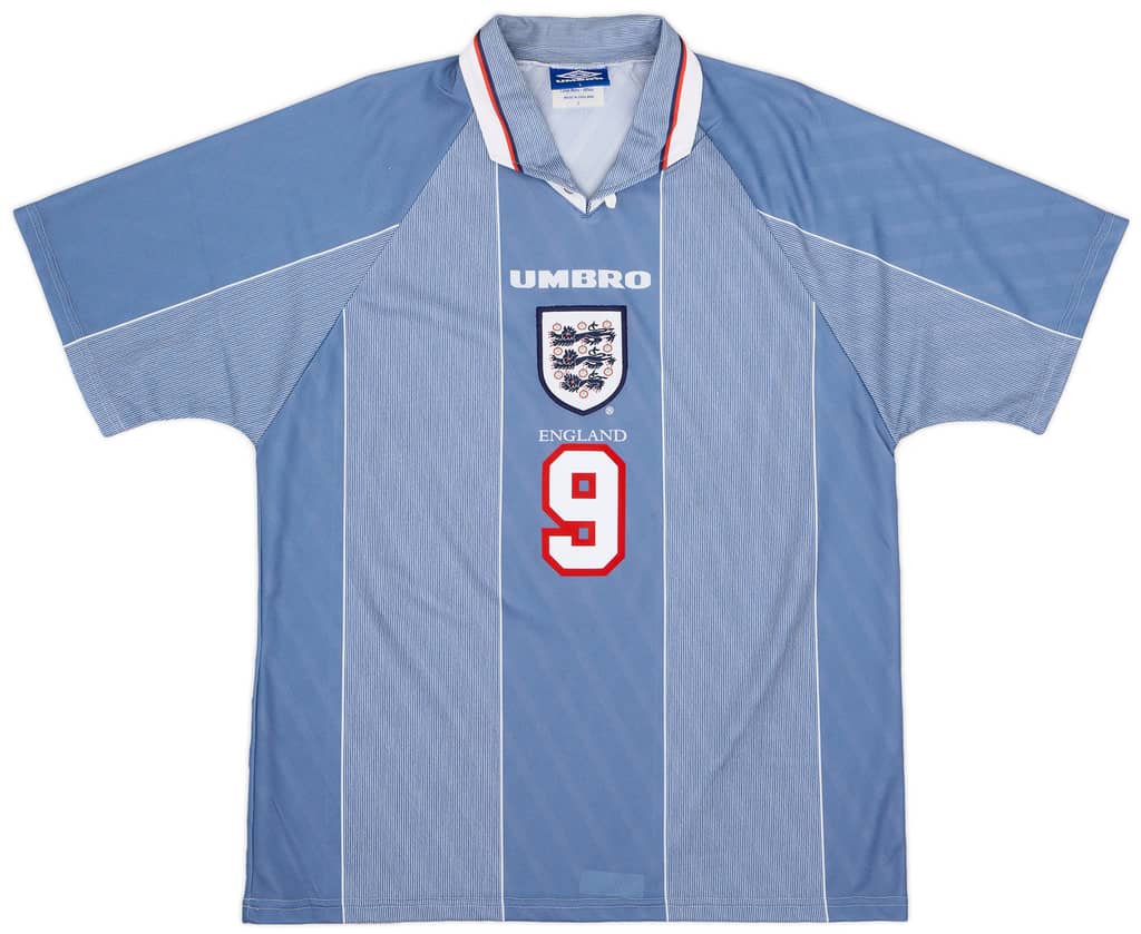 1996-97 England Away Shirt Shearer #9 - 6/10 - (L)