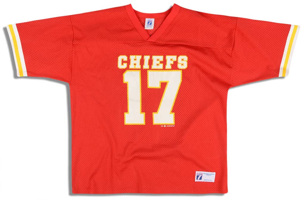 1992 Kansas City Chiefs Krieg #17 Logo 7 Jersey (Home) XL