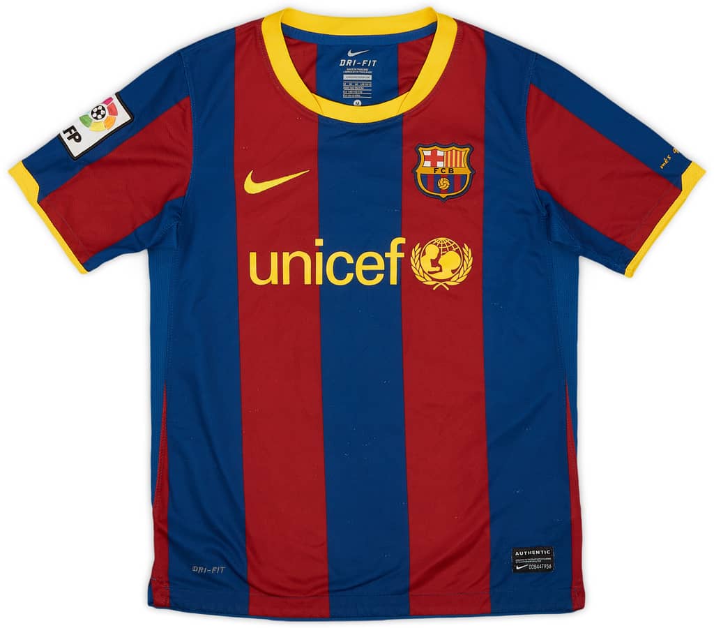2010-11 Barcelona Home Shirt - 7/10 - (M.Boys)
