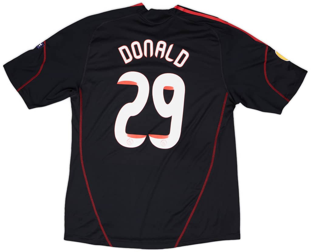 2009-10 Ajax Match Issue Europa League Away Shirt Donald #29