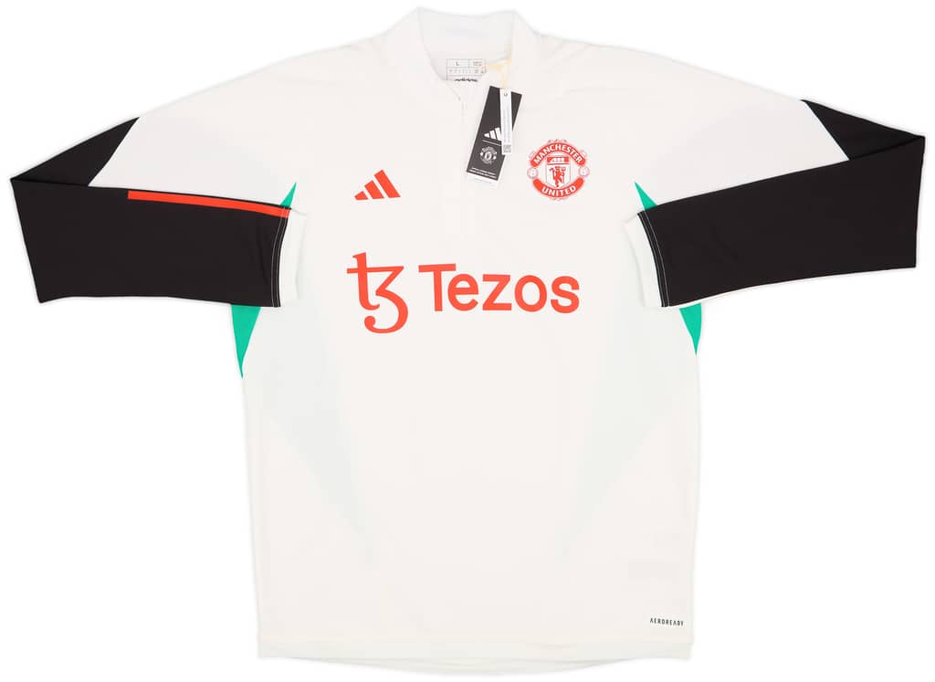 2023-24 Manchester United adidas 1/4 Zip Training Top (L)