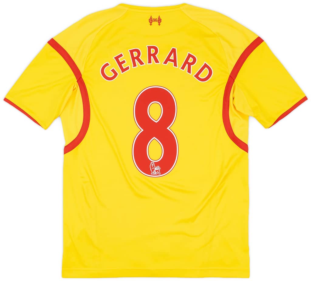 2014-15 Liverpool Away Shirt Gerrard #8 - 6/10 - (S)