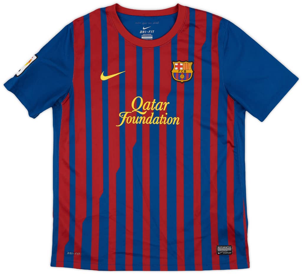 2011-12 Barcelona Home Shirt - 9/10 - (XL.Boys)