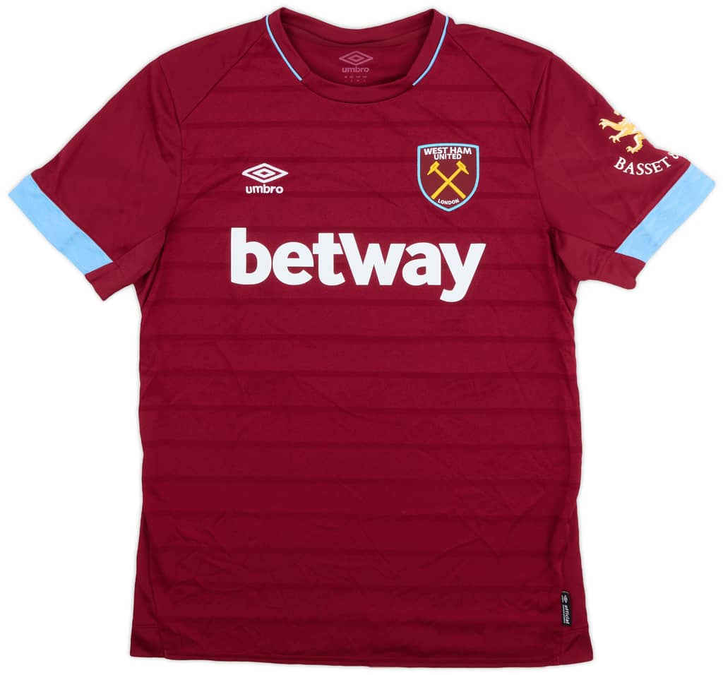 2018-19 West Ham Match Issue Home Shirt #24 (Diop)