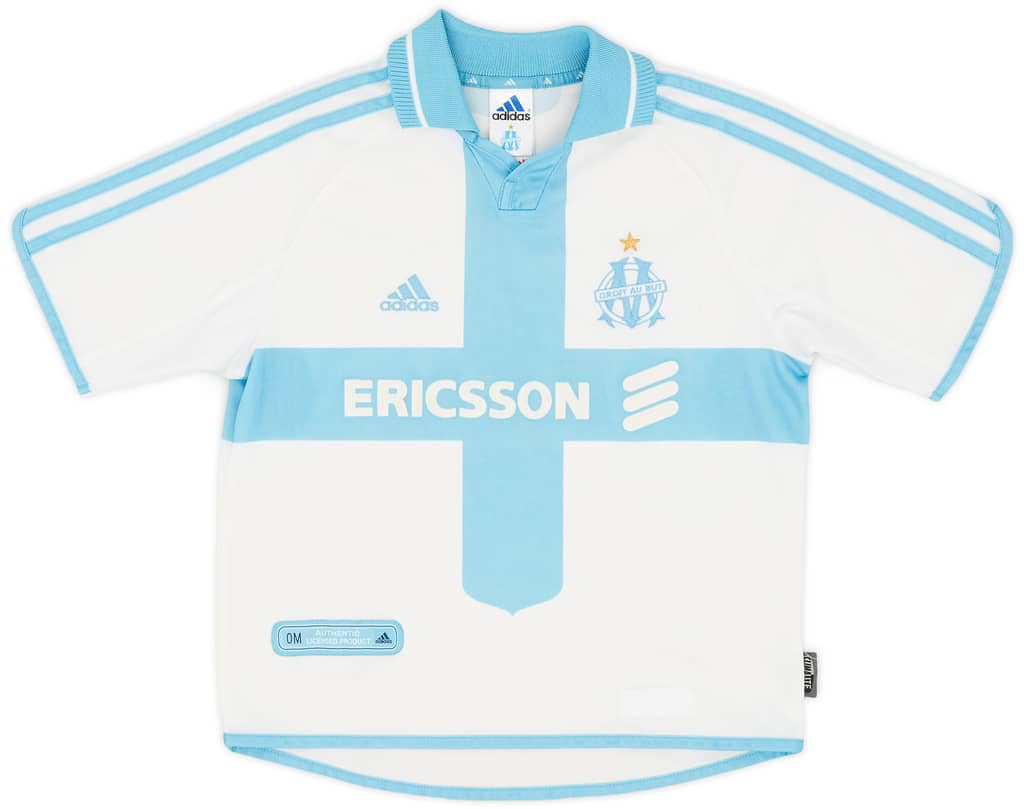 2000-01 Olympique Marseille Home Shirt - 7/10 - (M.Boys)