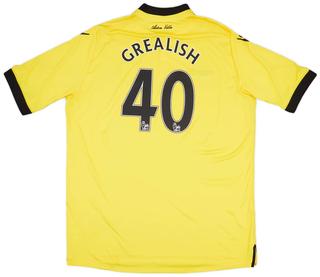 2015-16 Aston Villa Away Shirt Grealish #40 - 9/10 - (4XL)