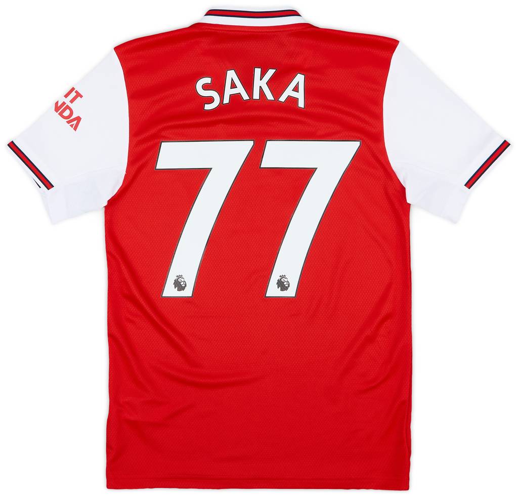 2019-20 Arsenal Home Shirt Saka #77 - 10/10 - (XS)