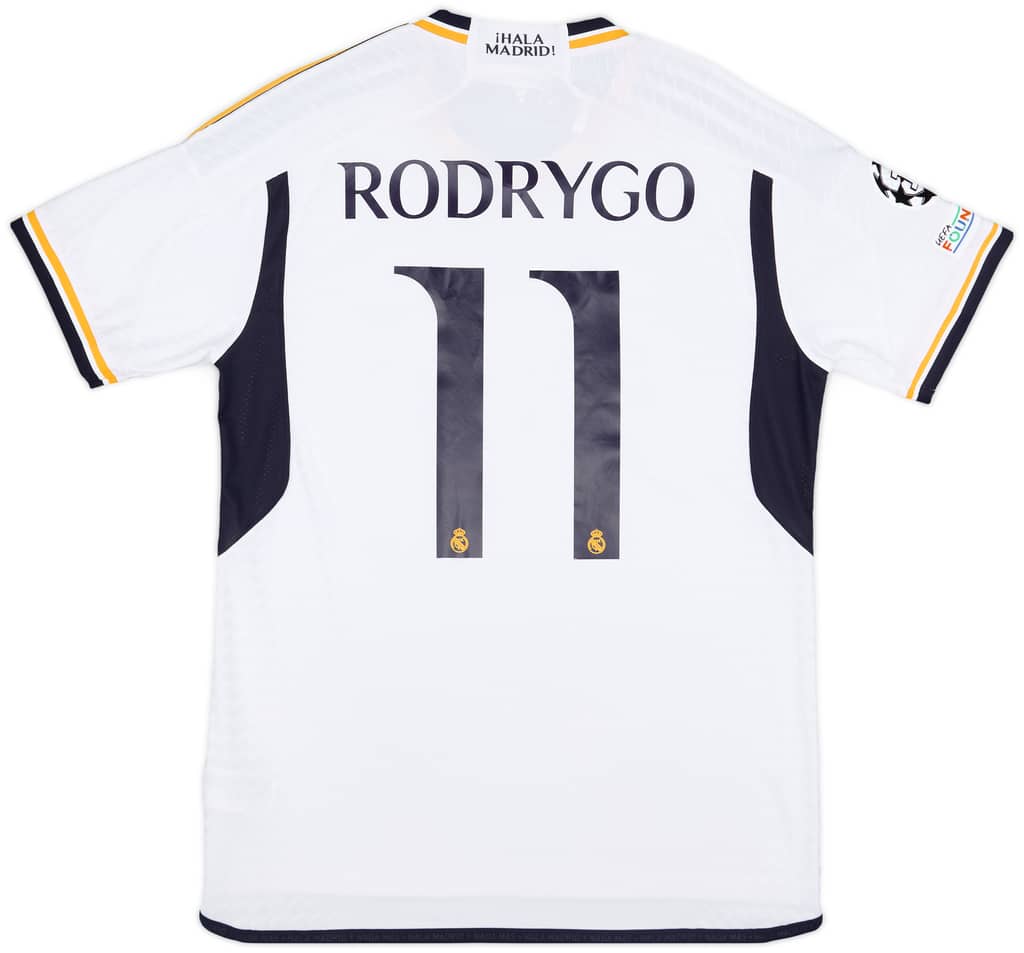 2023-24 Real Madrid Authentic Home CL Shirt Rodrygo #11
