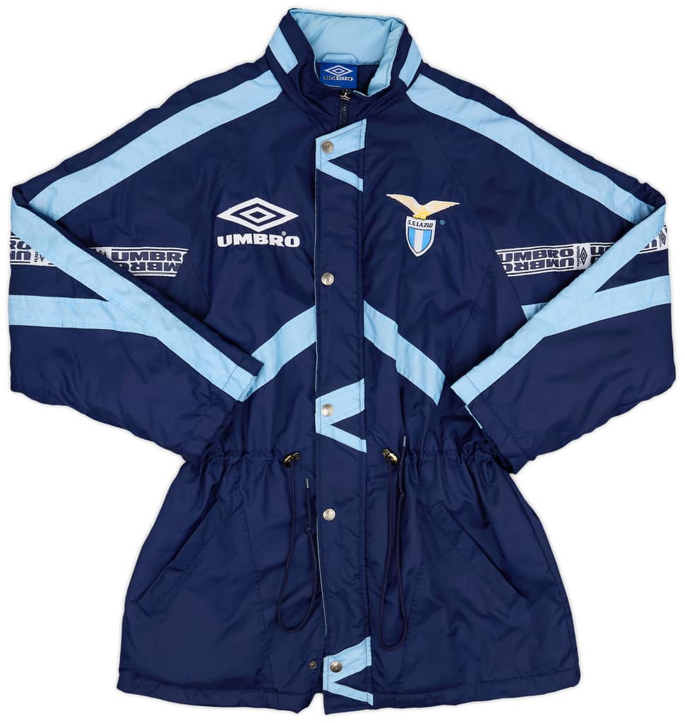 1993-94 Lazio Umbro Hooded Bench Coat - 9/10 - (L)