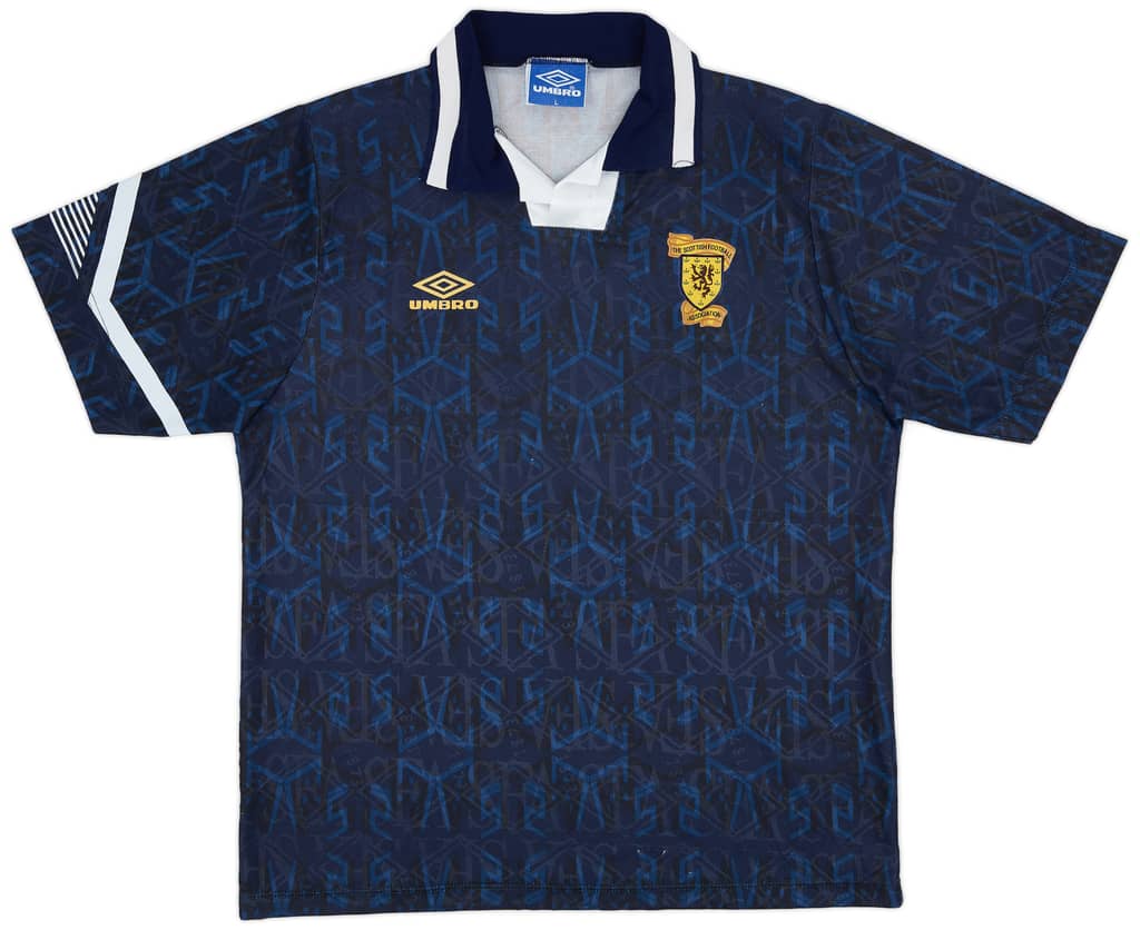 1991-94 Scotland Home Shirt - 8/10 - (L)