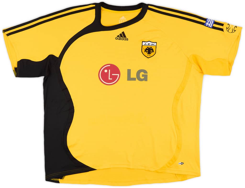 2006-07 AEK Athens Home Shirt - 8/10 - (XXL)