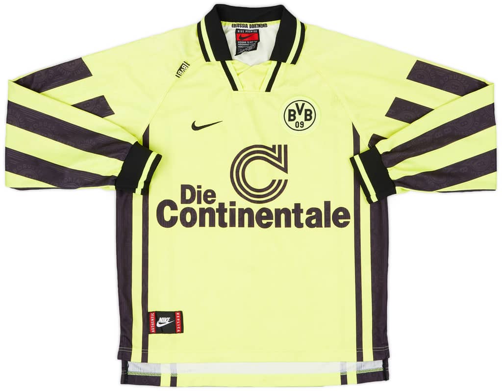 1996-97 Borussia Dortmund Home L/S Shirt - 8/10 - (M)