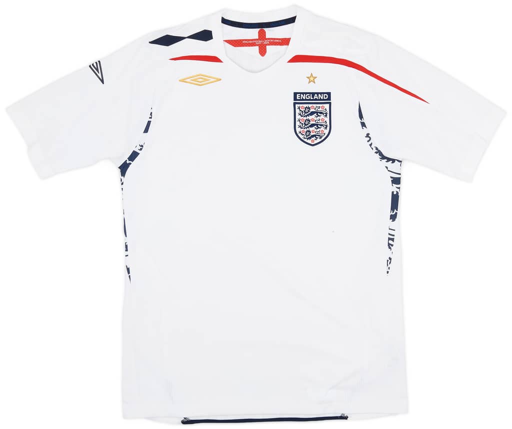 2007-09 England Home Shirt - 5/10 - (M)