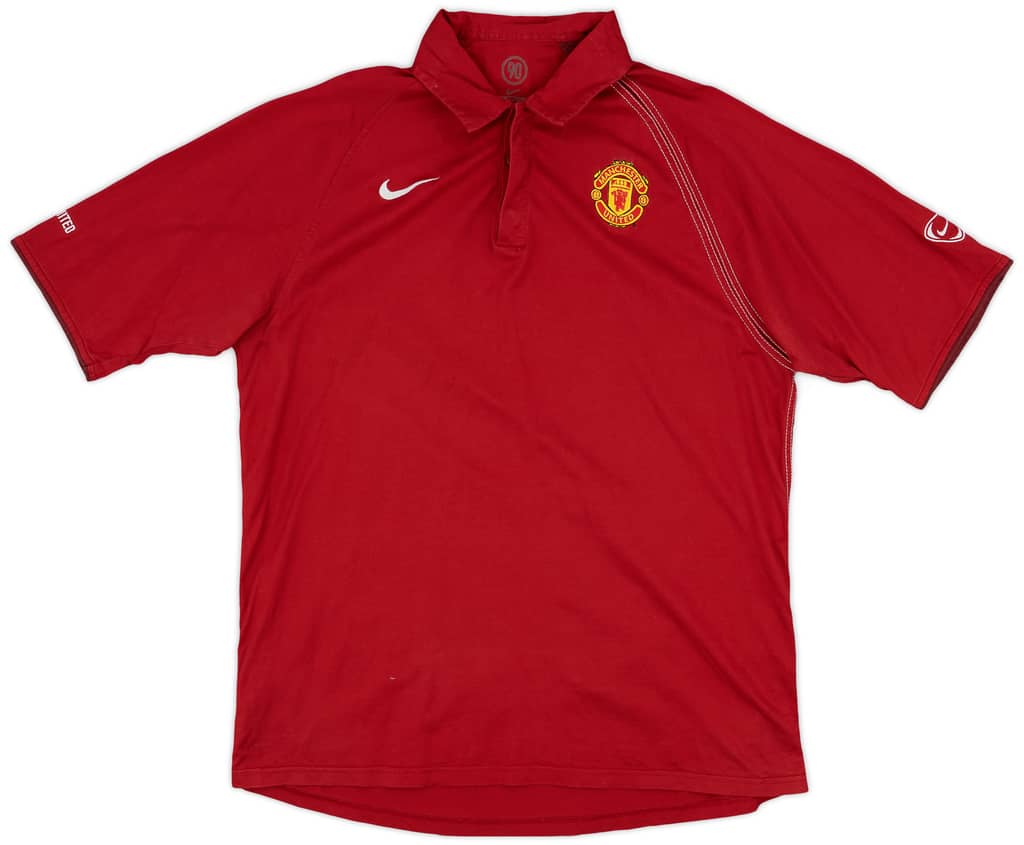 2004-05 Manchester United Nike Polo Shirt - 7/10 - (XL)