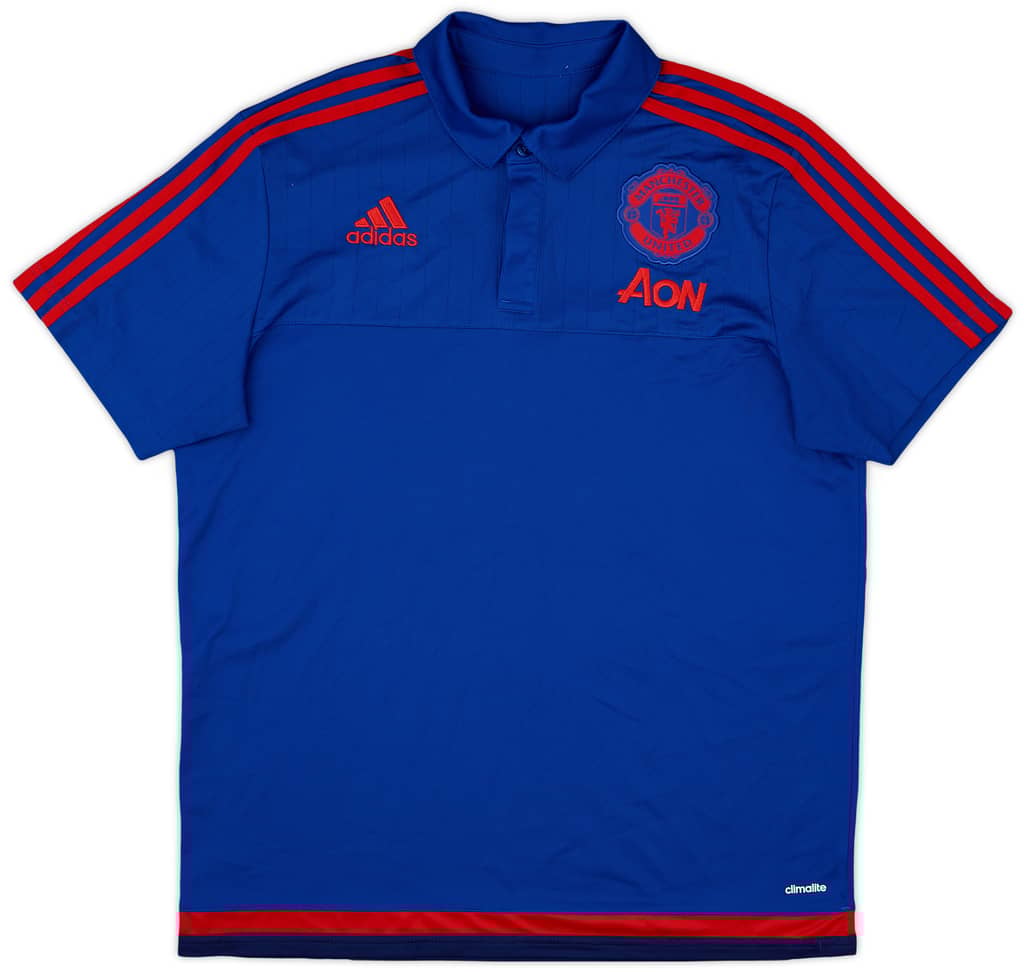 2015-16 Manchester United adidas Polo Shirt - 8/10 - (L)