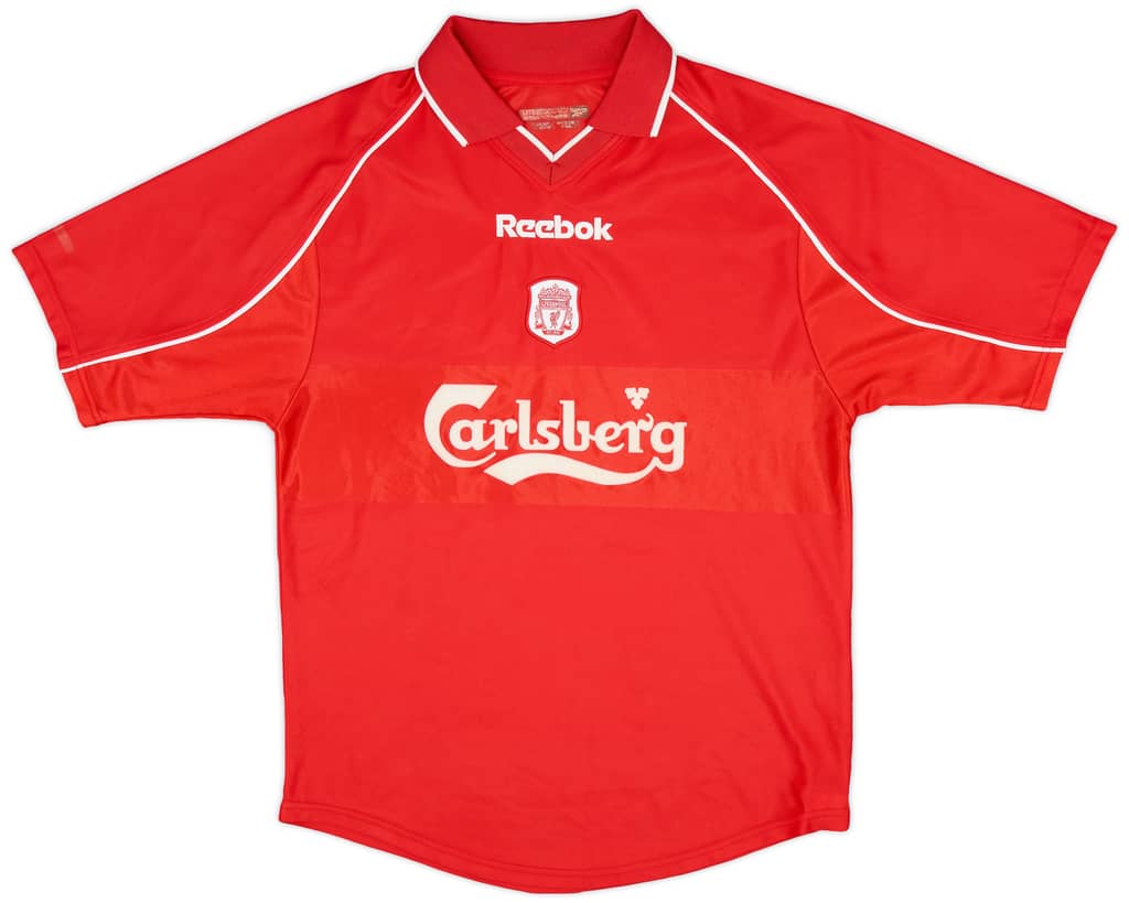 2000-02 Liverpool Home Shirt - 8/10 - (XL.Boys)