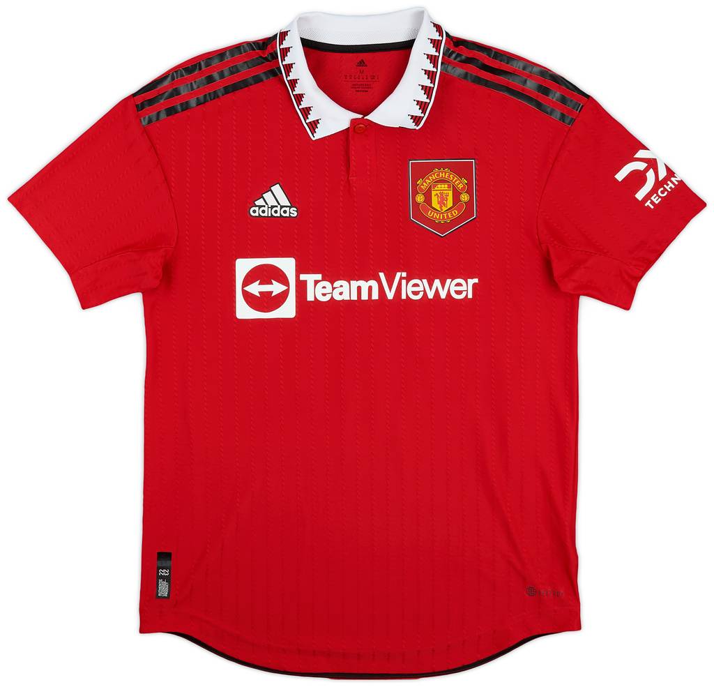2022-23 Manchester United Authentic Home Shirt Casemiro #18 - 9/10 - (M)