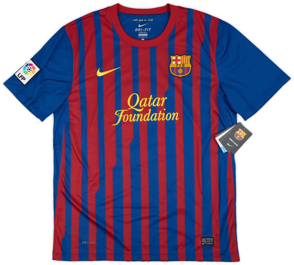 2011-12 Barcelona Home Shirt Pique #3 (L)