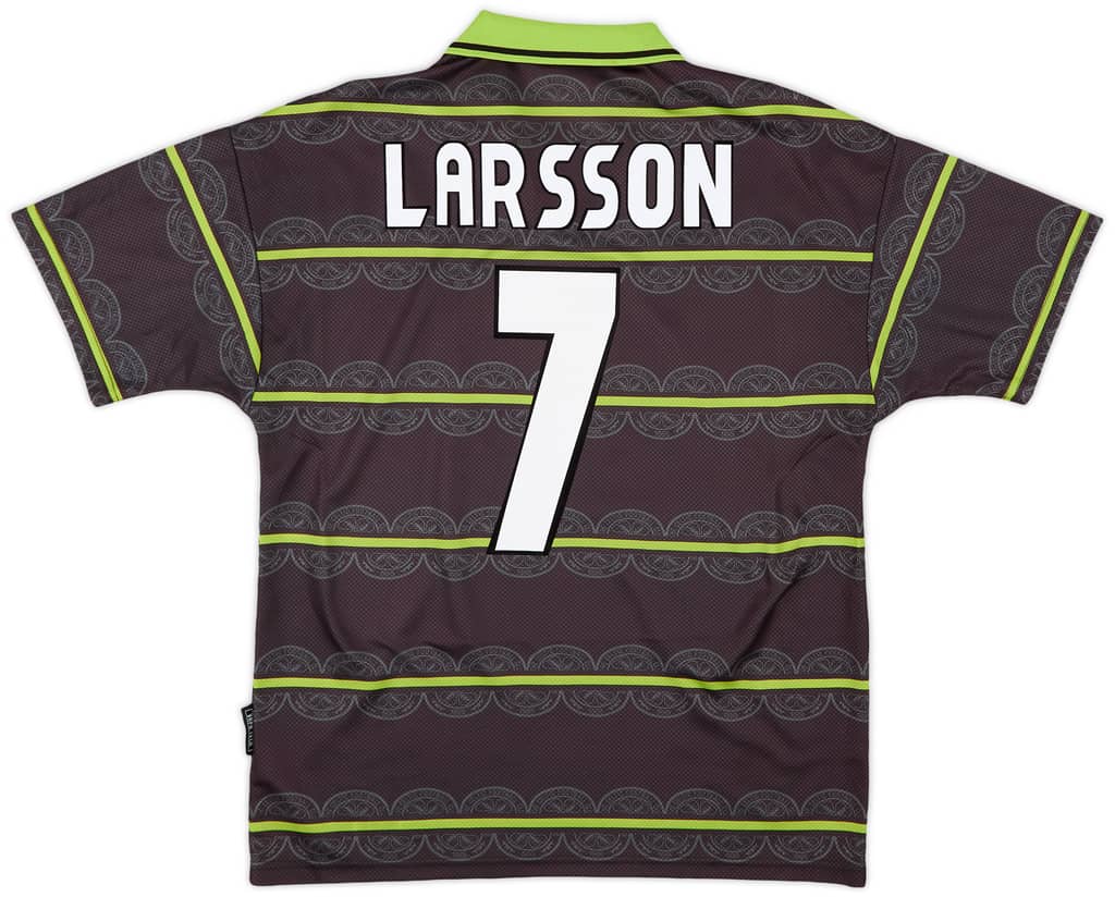 1998-99 Celtic Away Shirt Larsson #7 - 6/10 - (M)
