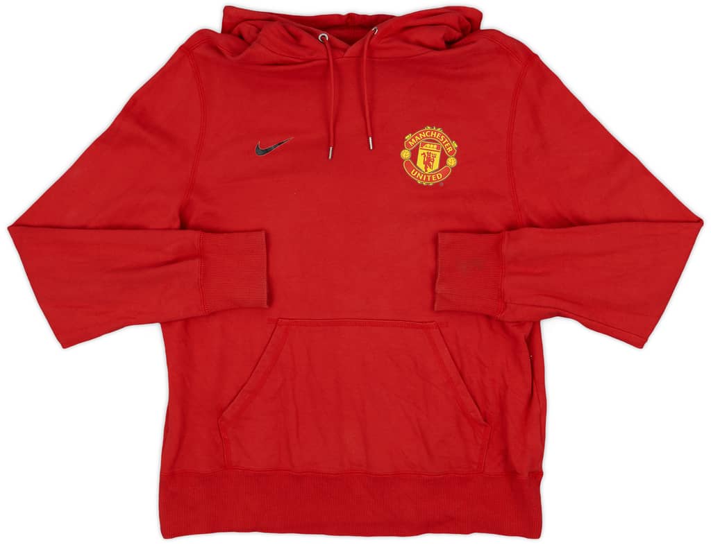 2012-13 Manchester United Nike Hooded Sweat Top - 7/10 - (L)