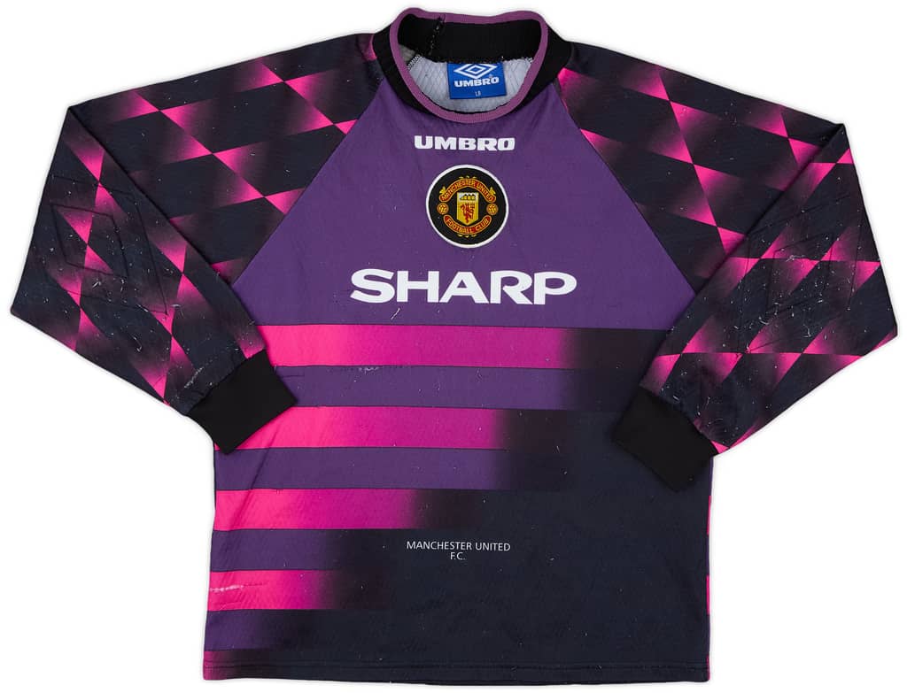 1996-97 Manchester United GK Shirt - 6/10 - (L.Boys)