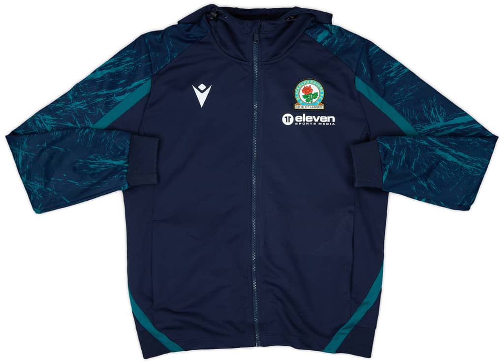 2022-23 Blackburn Macron Hooded Track Jacket - 9/10 - (L)