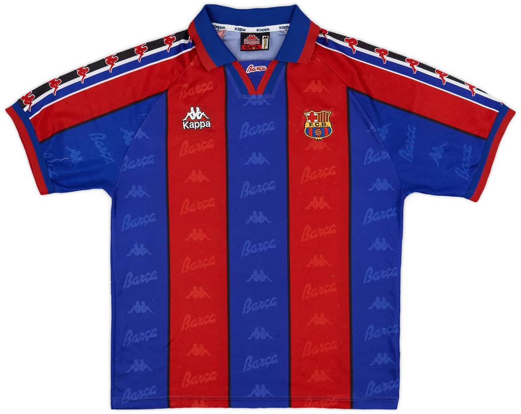 1995-97 Barcelona Home Shirt Ronaldo #9 - 6/10 - (M)