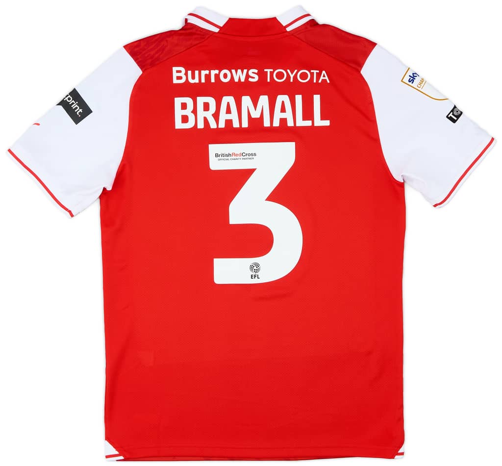 2023-24 Rotherham Match Issue Home Shirt Bramall #3