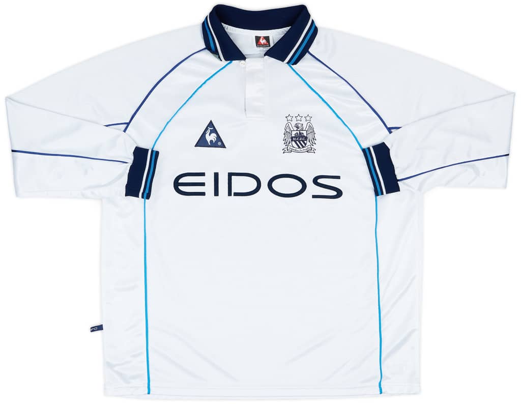 1999-00 Manchester City Match Issue Away L/S Shirt #13