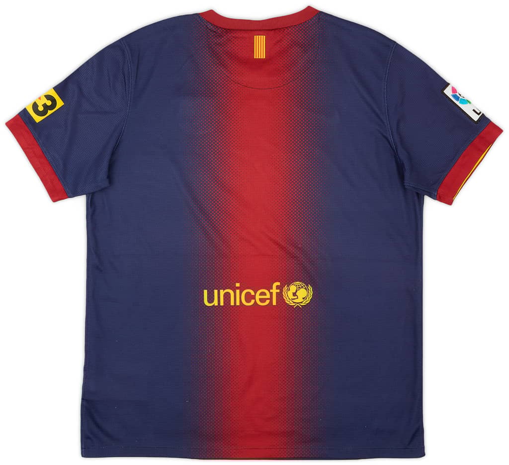 2012-13 Barcelona Home Shirt - 7/10 - (XL.Boys)