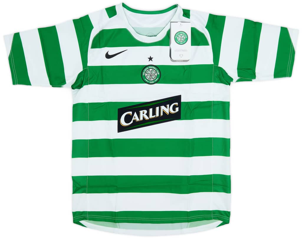 2005-07 Celtic Home Shirt (L.Boys)