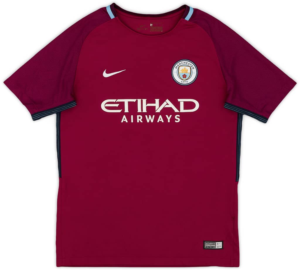 2017-18 Manchester City Away Shirt - 8/10 - (L.Boys)