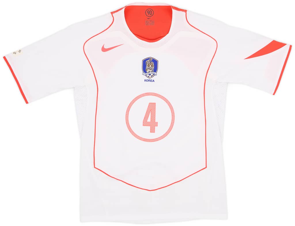2004-06 South Player Issue Korea Away Shirt Y E Lee #4 - 10/10 - (S)