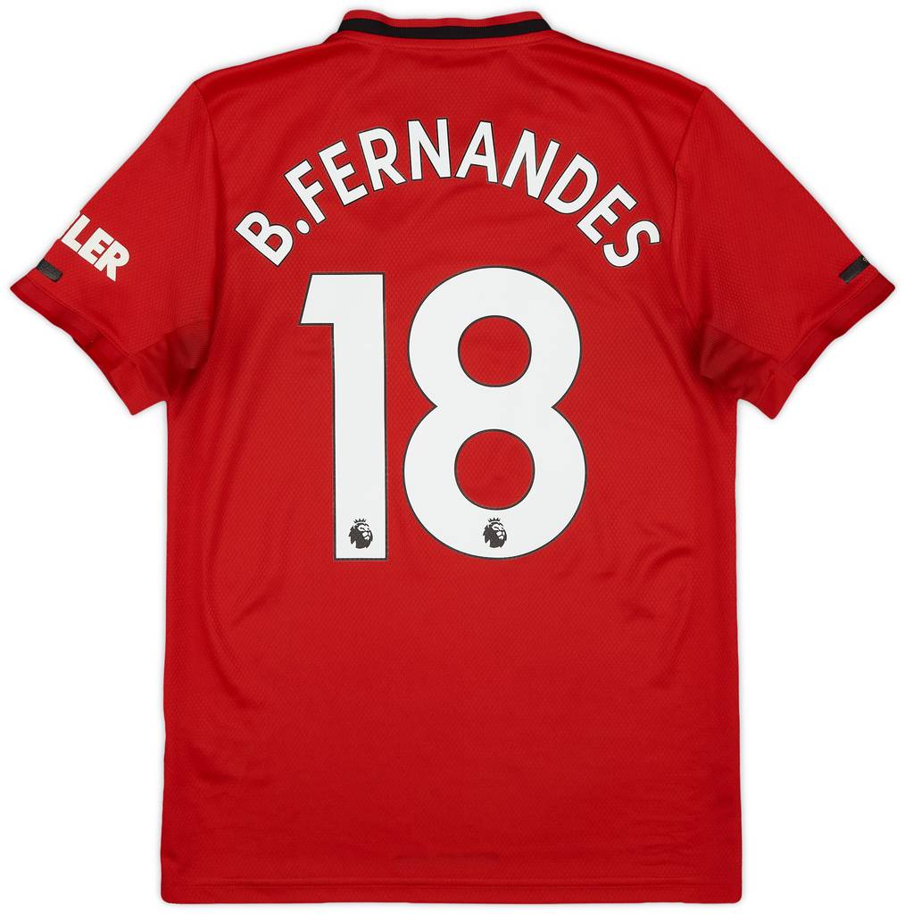 2019-20 Manchester United Home Shirt B.Fernandes #18 - 5/10 - (S)