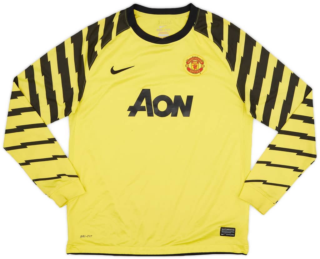 2010-11 Manchester United Yellow GK Shirt - 6/10 - (XL.Boys)