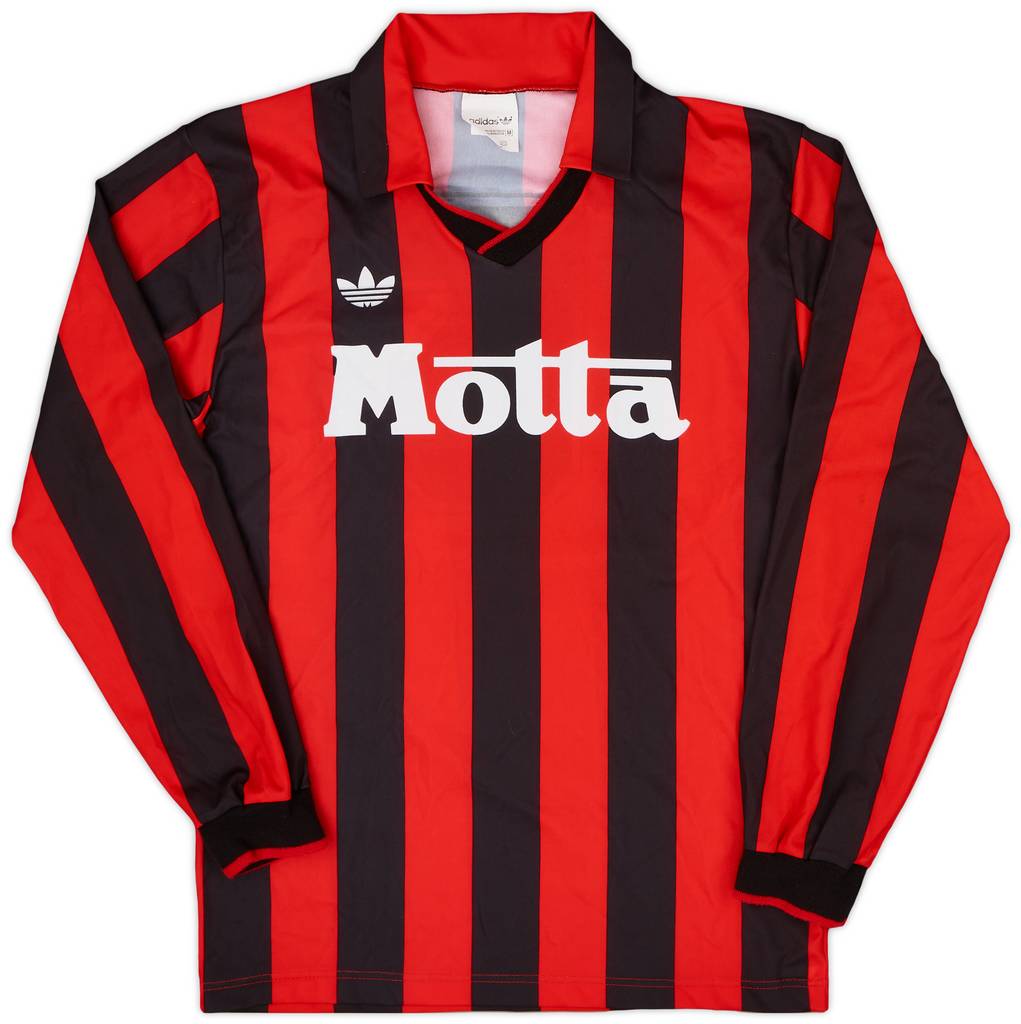 1992-93 AC Milan Home L/S Shirt #6 - 8/10 - (M)