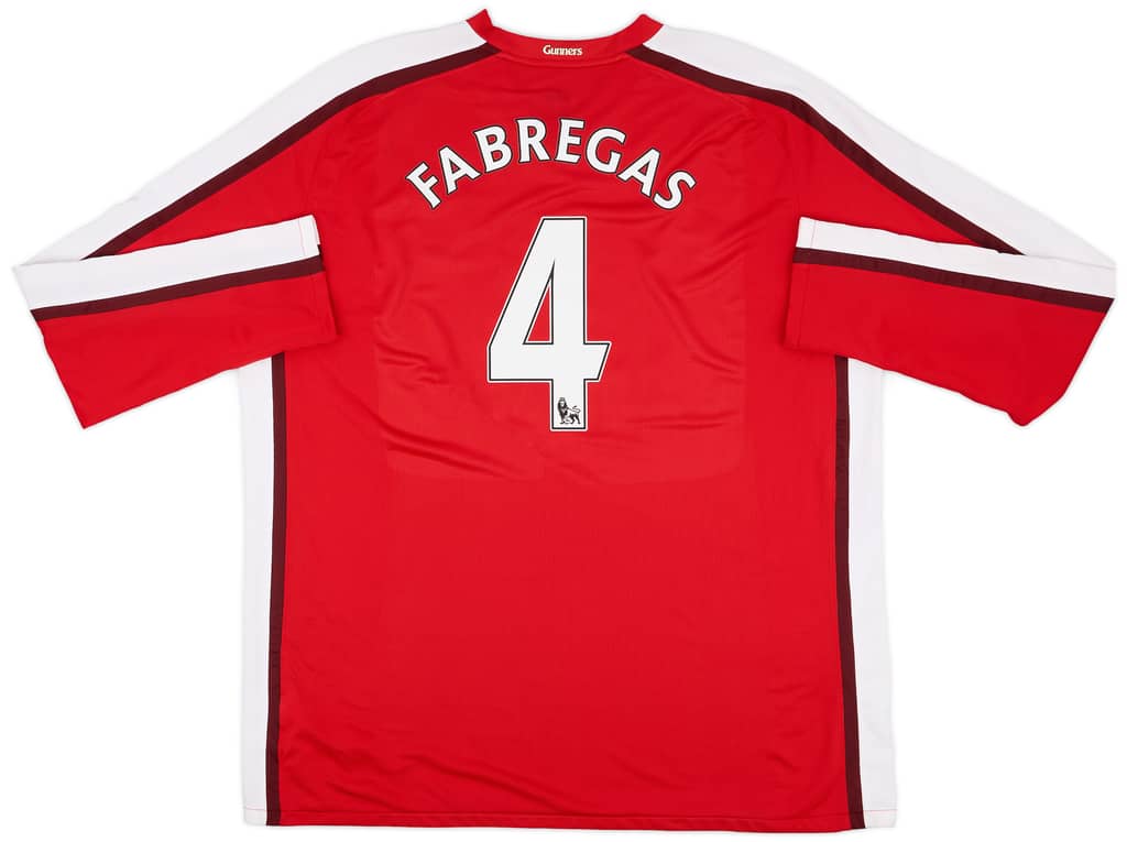 2008-10 Arsenal Home L/S Shirt Fabregas #4 - 9/10 - (3XL)