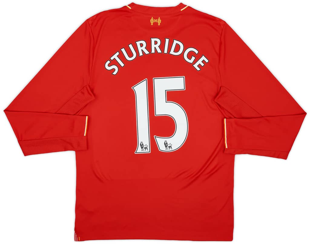 2015-16 Liverpool Home L/S Shirt Sturridge #15 - 9/10 - (S)