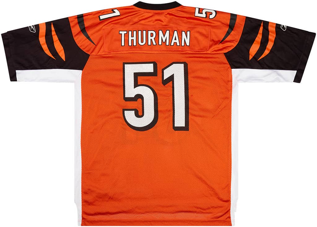2005 Cincinnati Bengals Thurman #51 Reebok On Field Jersey (Alternate) XL
